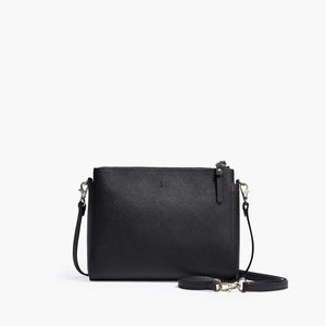 Lo and Sons crossbody Pearl bag in Saffiano leather with gold hardware